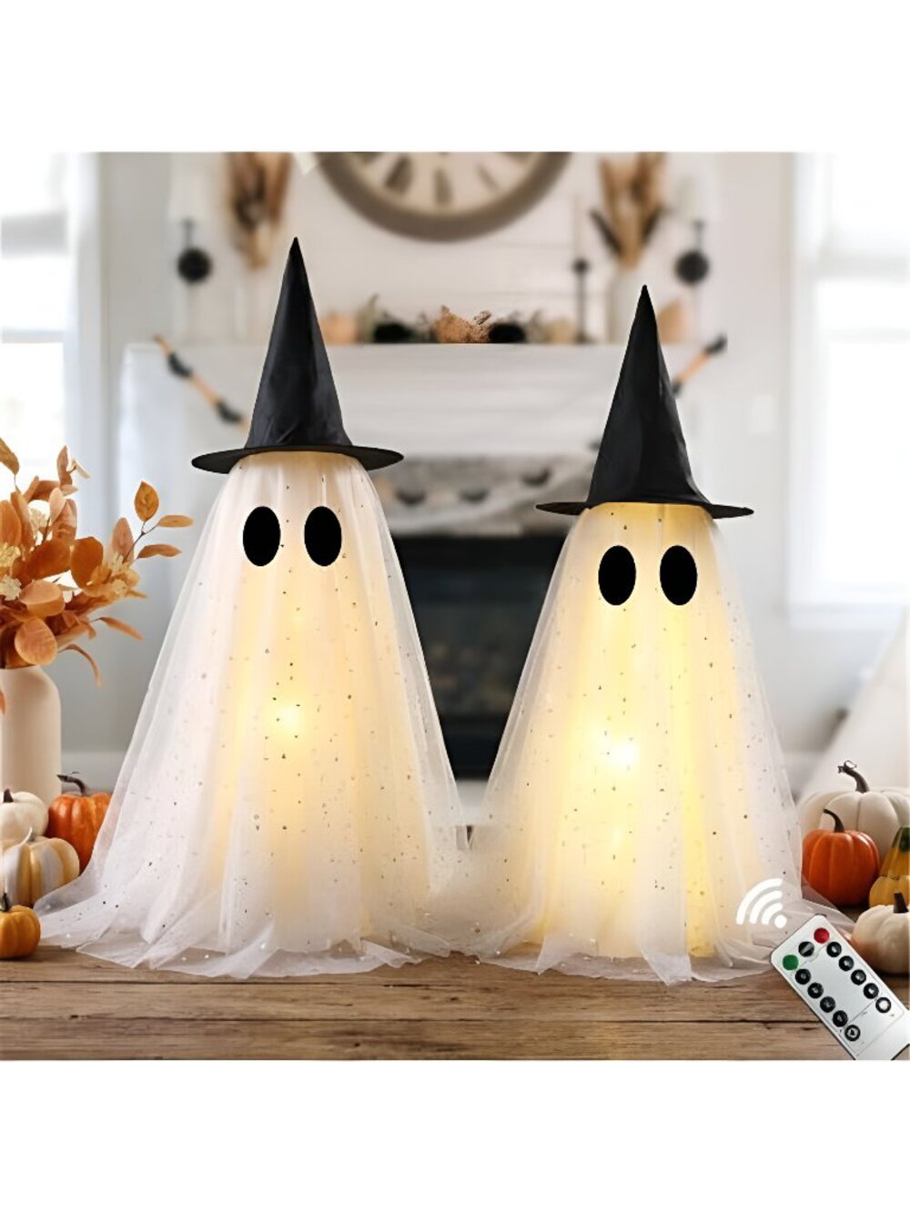 Halloween Ghost Decorations,Spooky Ghost Crafts for Halloween Decor Indoor
